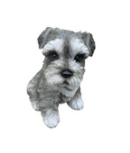 SCHNAUZER STATUE PUPPY DOG MEMORIAL ANIMAL GARDEN ORNAMENT SCULPTURE