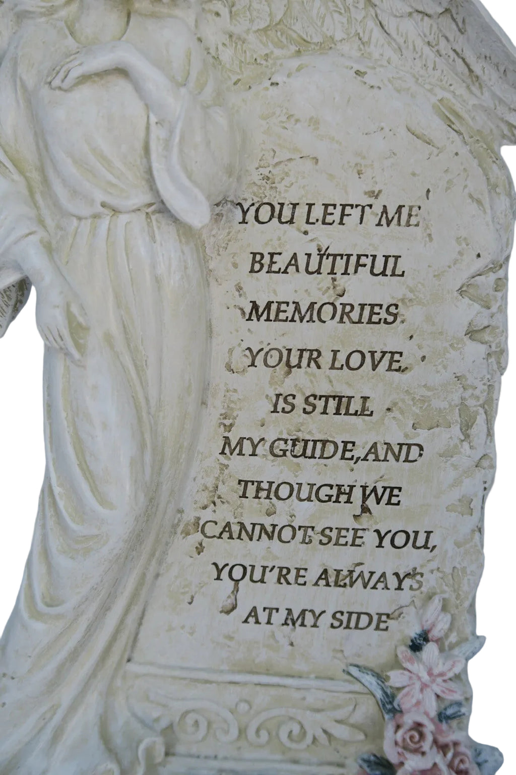 ❤️Memorial Cemetery Inspirational Angel Memories Statue Plaque Inscription❤️