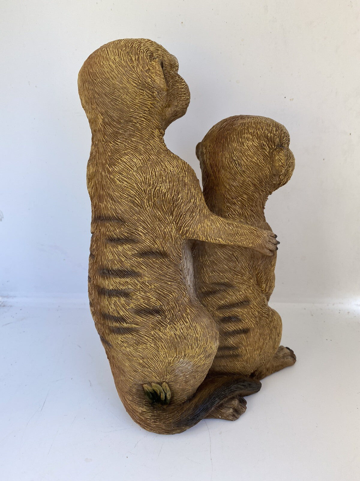 MEERKAT TWINS ANIMAL GARDEN  STATUE ORNAMENT SCULPTURE HOME DECOR