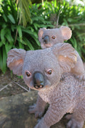 Australian Koala with Baby Garden Statue Concrete Australian Wildlife  Decor
