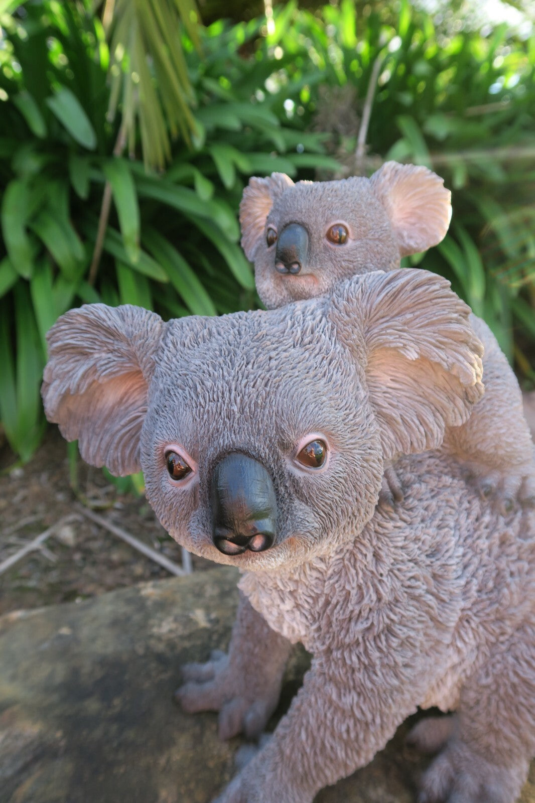 Australian Koala with Baby Garden Statue Concrete Australian Wildlife  Decor