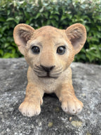 Lion Lioness Cub African Animal Statue Garden Ornament Home Decor  Figurine