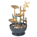 Hummingbird Garden indoor / Outdoor table top Water fountain feature Home Decor