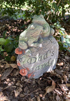 Dads Garden Statue Plaque Animal Concrete Cement Garden Statue Australian Made