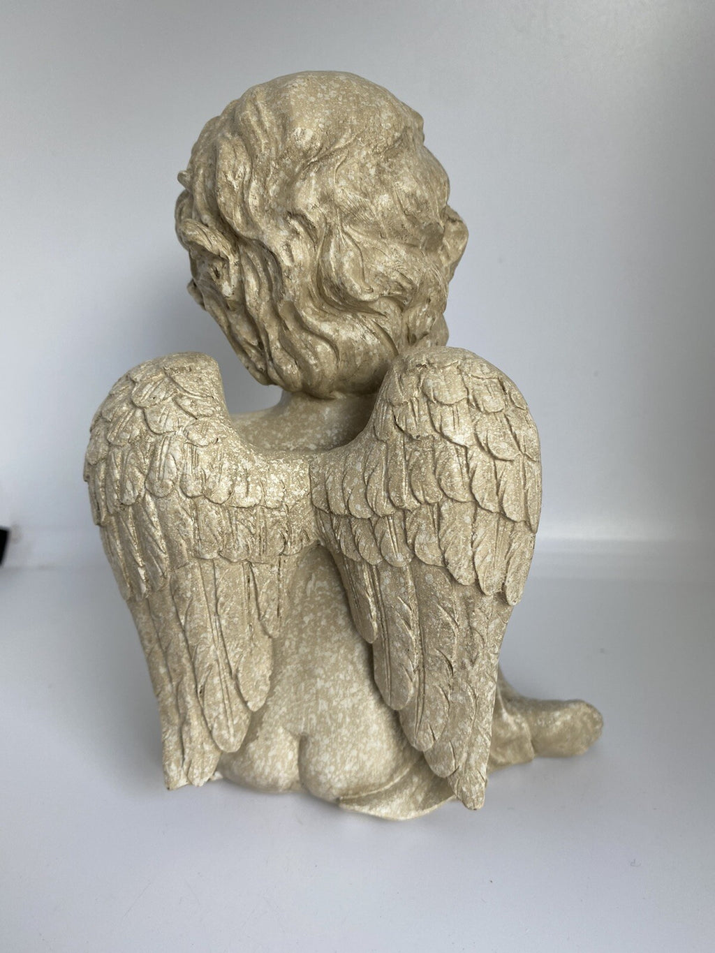 CAT MEMORIAL STATUE DOG PUPPY WITH WINGS PLAQUE  ORNAMENT