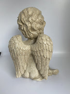 CAT MEMORIAL STATUE DOG PUPPY WITH WINGS PLAQUE  ORNAMENT