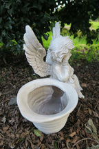 Angel Seashell Pot Plant planter Statue Ornament Home Decor 32cm A