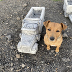 Truck and Dog Statue Ornament - Pick up only