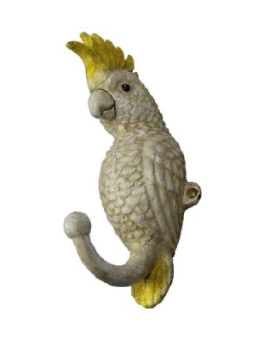 Cast Iron Bird Hook Clothes Hanger - Cockatoo Galah Magpie Rosella Kookaburra