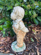 Boy Girl First Kiss Statue Ornament Animal Concrete Garden Australian Made