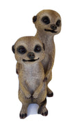 MEERKAT TWINS ANIMAL GARDEN  STATUE ORNAMENT SCULPTURE HOME DECOR
