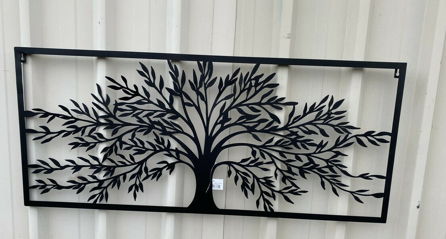 Tree of Life Metal Hanging Wall Art 99 X 42cm  Rustic Sculpture Home Garden