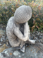 Concrete Buddha Garden Statue | Peaceful Sitting Buddha Outdoor Ornament
