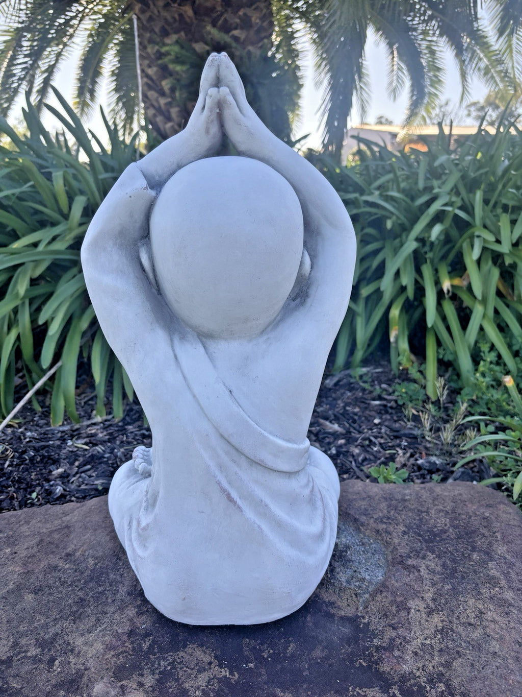 Buddha Monk Garden Statue Ornament Outdoor Decor 3 Styles Available
