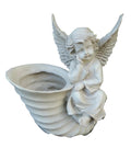 Angel Seashell Pot Plant planter Statue Ornament Home Decor 32cm A