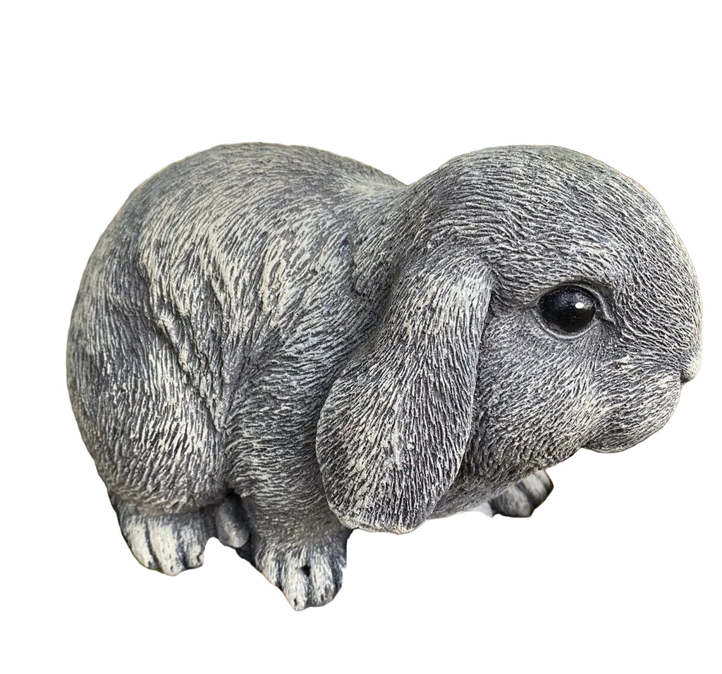 Mini Lop Rabbit Statue Ornament Farm Animal Concrete Garden Australian Made
