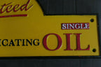 Guaranteed Shell Lubricating Oil Cast Iron Sign Plaque Man Cave Garage