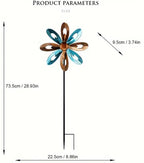 Metal Wind Spinner Garden Stake Outdoor Yard Art Ornament Home Decoration