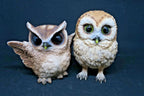 BARN OWL SET OF 2 GARDEN ~STATUE ~ ORNAMENT ~ FIGURINE ~ HOME DECOR FIGURINE
