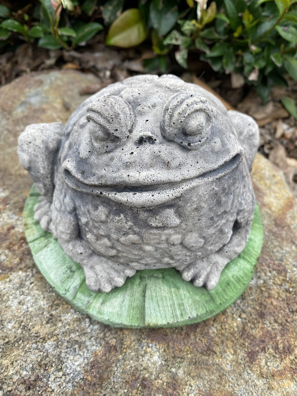 Smiling Frog  Animal Concrete Cement Garden Statue Australian Made