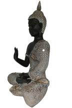Meditating Buddha In Boho Tribal Robe  Statue Ornament Figurine Home Decor