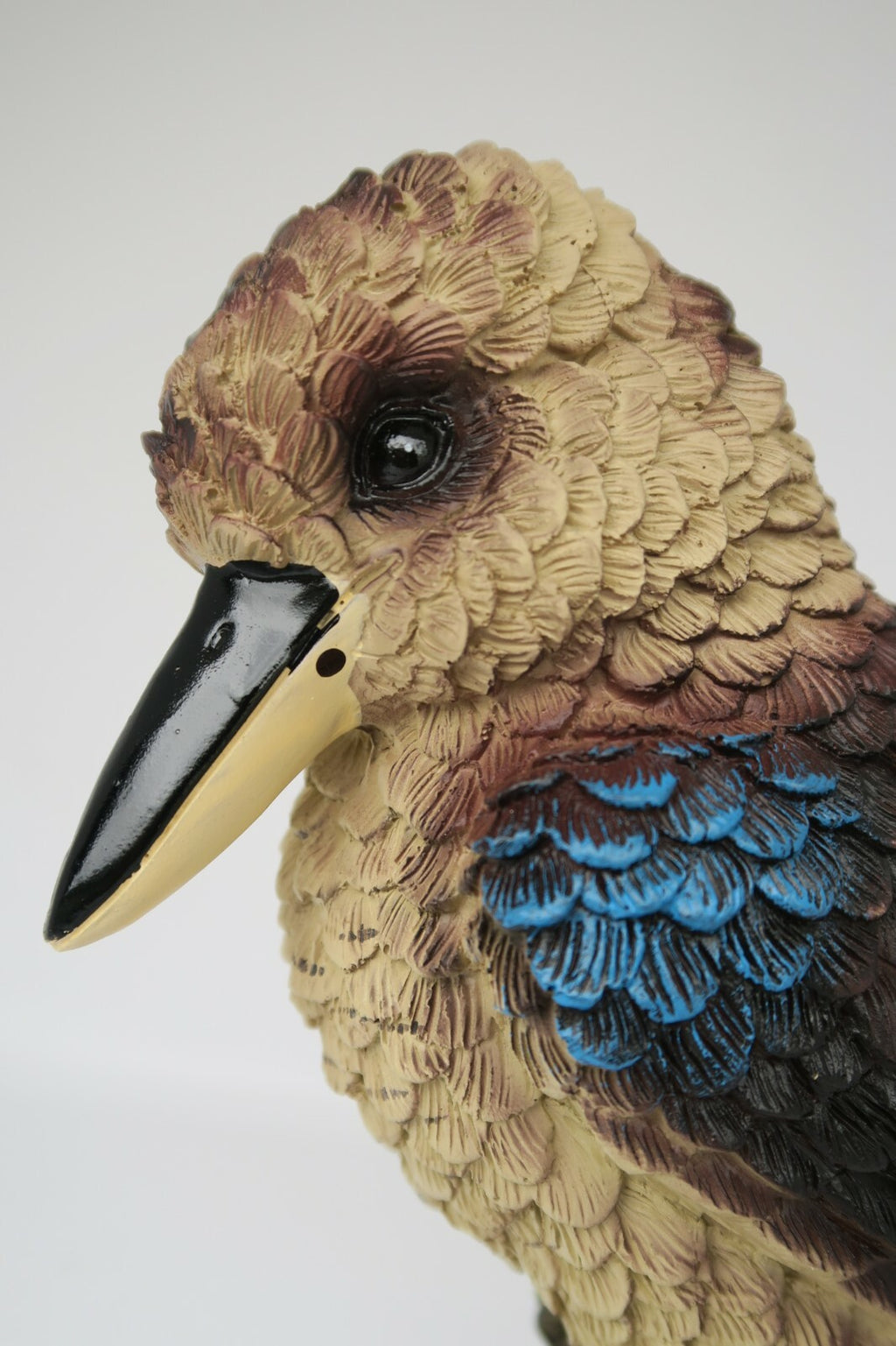 AUSTRALIAN KOOKABURRA BIRD ON A BRANCH ANIMAL GARDEN STATUE ORNAMENT GIFT