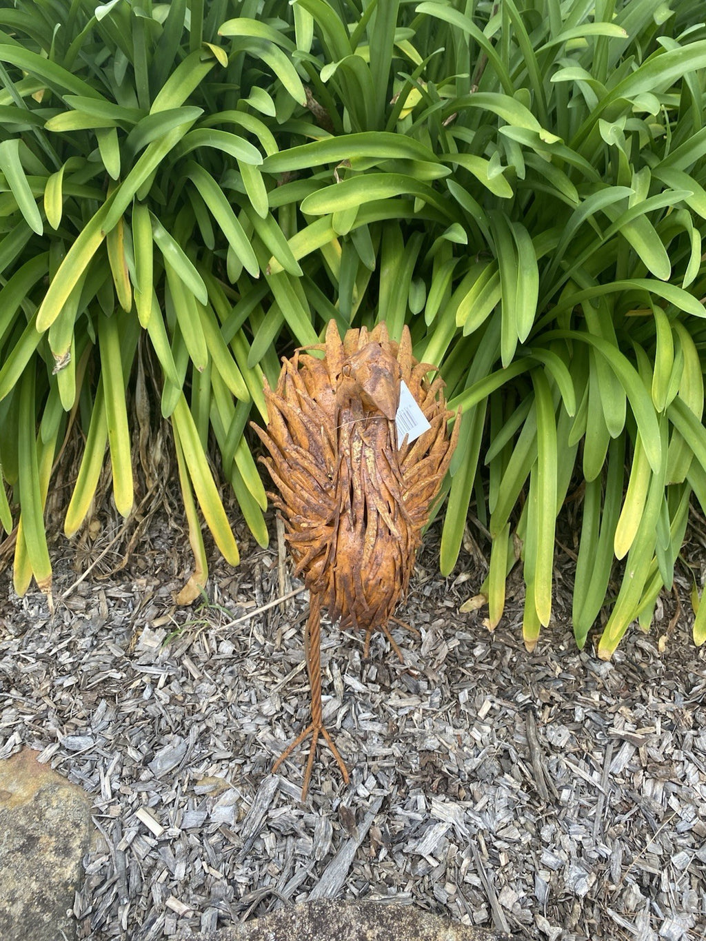 Set of 2 Rustic Metal Emu Garden Statues | Australian Outdoor Garden Ornaments