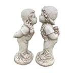 Boy And Girl First Kiss Garden Statue Figurine Sculpture Ornament Children 50 cm