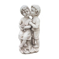 Boy And Girl Sharing A Kiss Garden Statue
