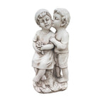 Boy And Girl Sharing A Kiss Garden Statue