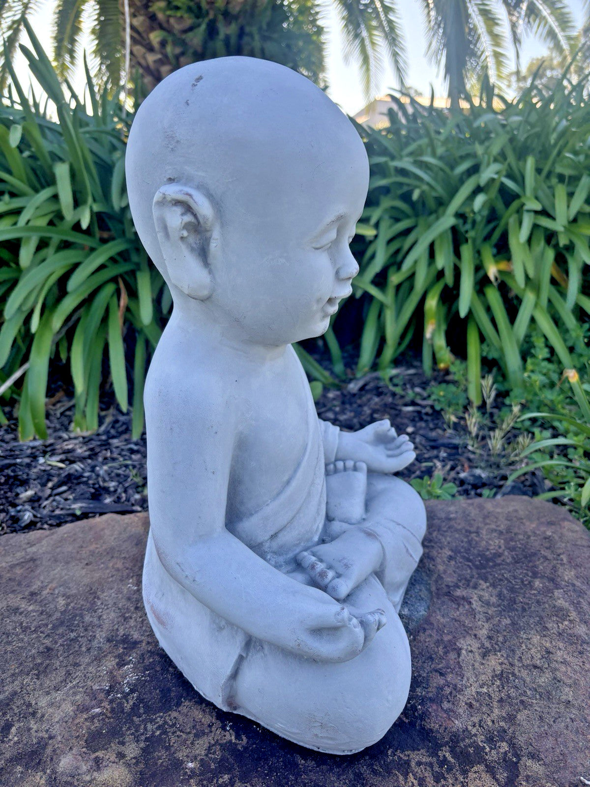 Buddha Monk Garden Statue Ornament Outdoor Decor 3 Styles Available