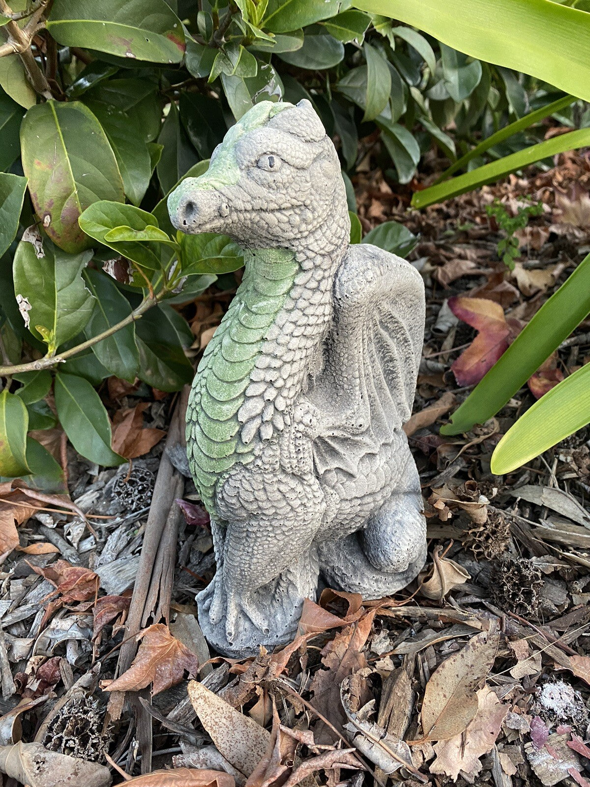 Dragon Animal Concrete Cement Garden Statue Ornament Australian Made 28cm high