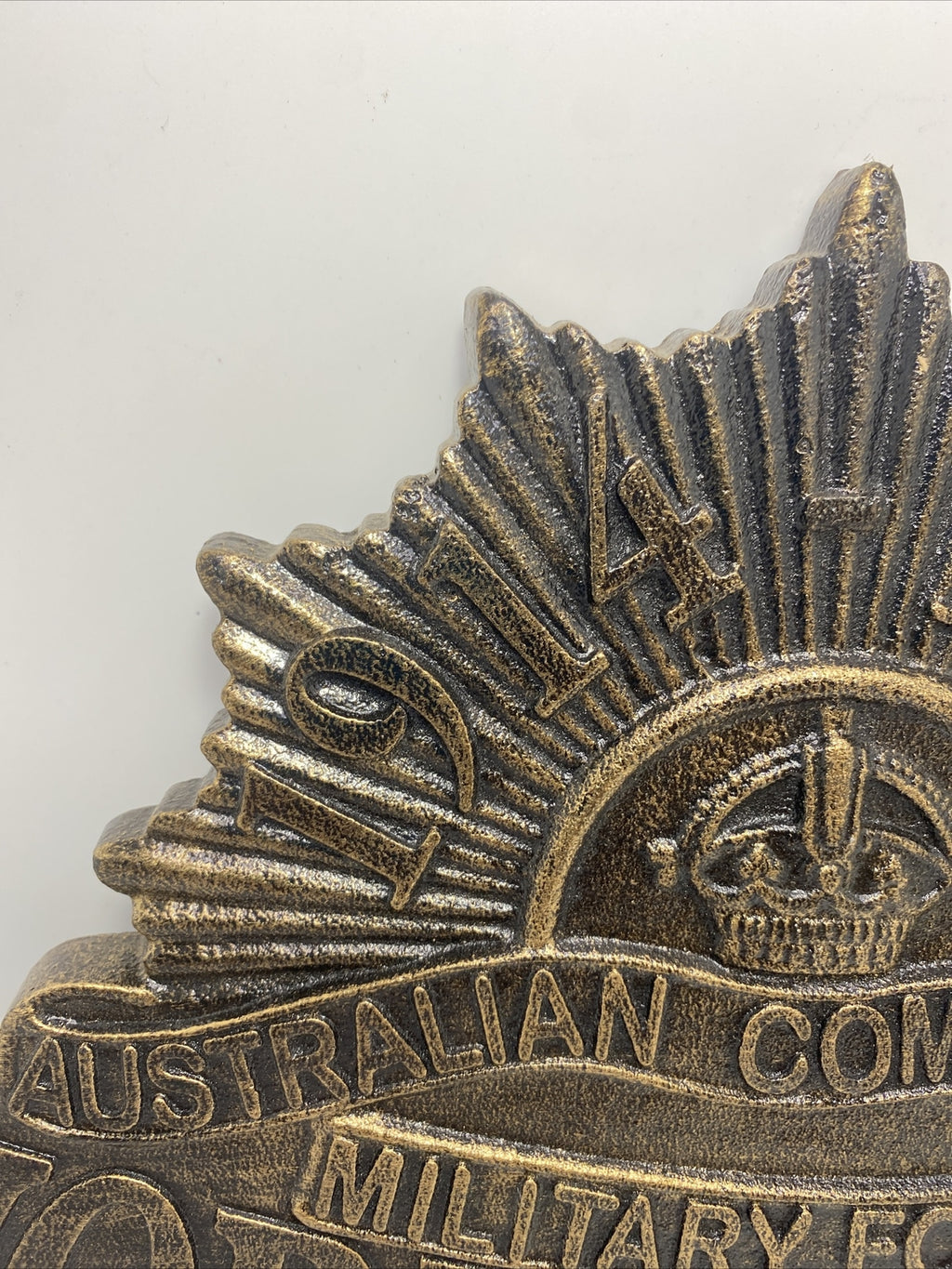 Australian Commonwealth Military Forces WW1 Cast Iron Hanging Sign Reproduction