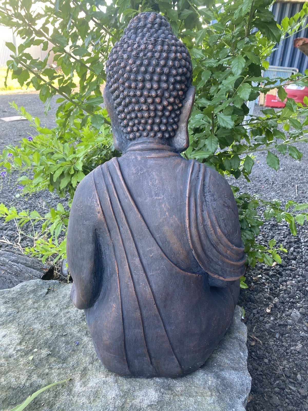Buddha Sitting on a Lotus  Statue Figurine Garden Ornament Sculpture 67 cm