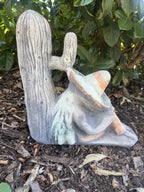 Mexican with Cactus Statue  Animal Concrete Garden Australian Made