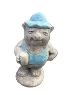 Australian Made Concrete Wombat Holding Beer Can Garden Statue | Funny Outdoor