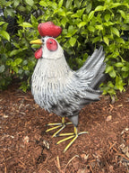 Metal Rooster Garden Statue