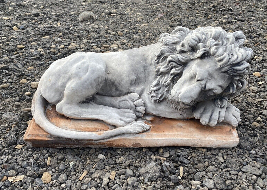 Guardian Lion Pair Statue Concrete Cement Garden Statue Australian Made