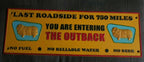 Golden Fleece You are entering the outback cast iron sign Man Cave Garage