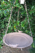 Wild Bird Feeder Wren Garden Outdoor Metal Hanging with Bird Design  30x30X56 cm