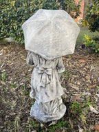 Girl Holding Umbrella Garden Statue - Pick up only