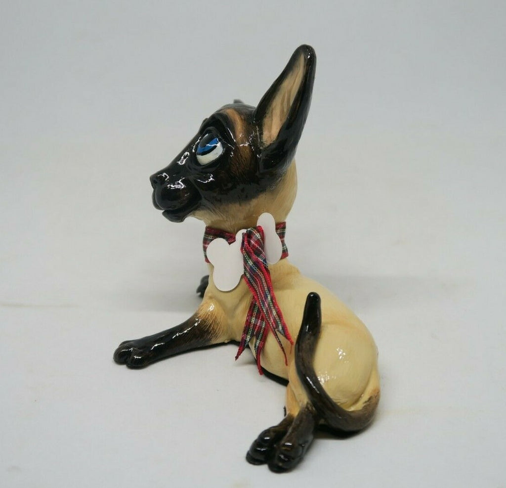 Little Paws Slinky the Siamese Chocolate Point cat Figurine Statue Home Decor