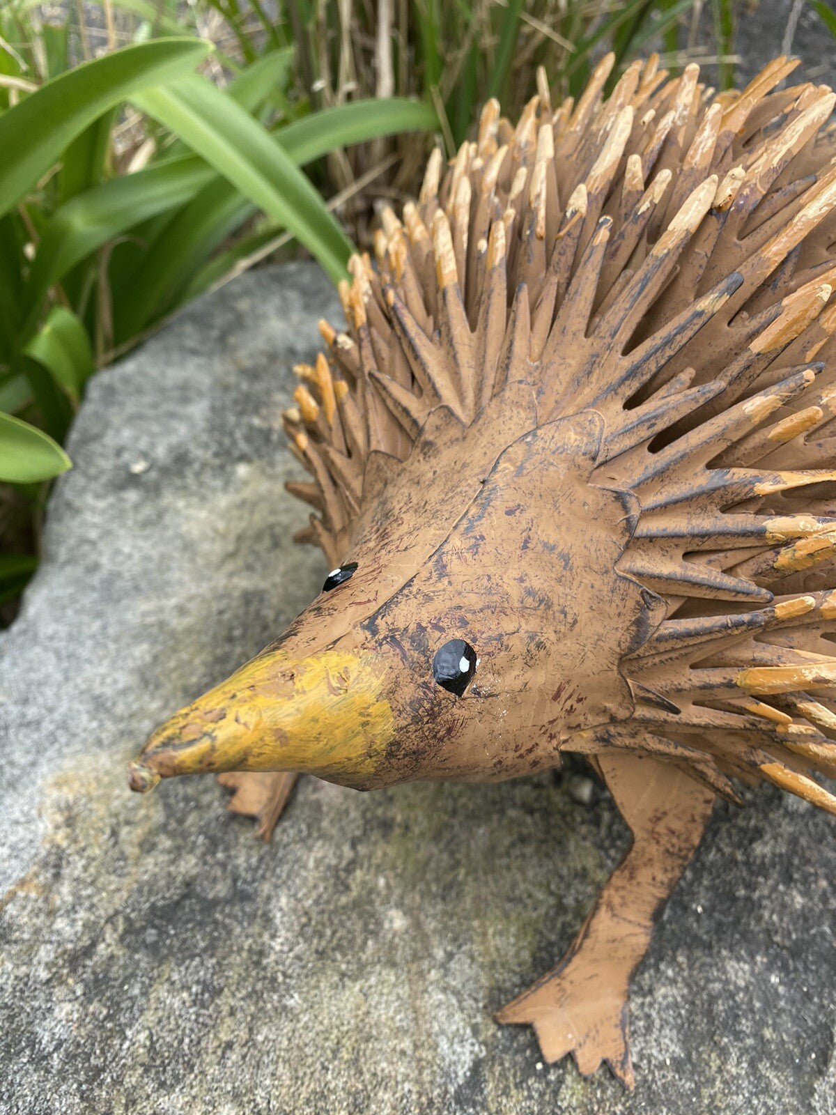 Australian Echidna Garden Art Pond Ornament Statue  Long Handcrafted Metal