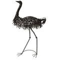 Metal Australian Emu Garden Ornament Bird Sculpture Statue Black 92cm