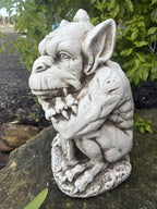 Gargoyle With Shield ,Gargoyle with Sword Garden Statue Ornament 46 cm High