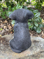 STAFFORDSHIRE -STAFFY PUPPY DOG ANIMAL GARDEN STATUE ORNAMENT FIGURINE SCULPTURE