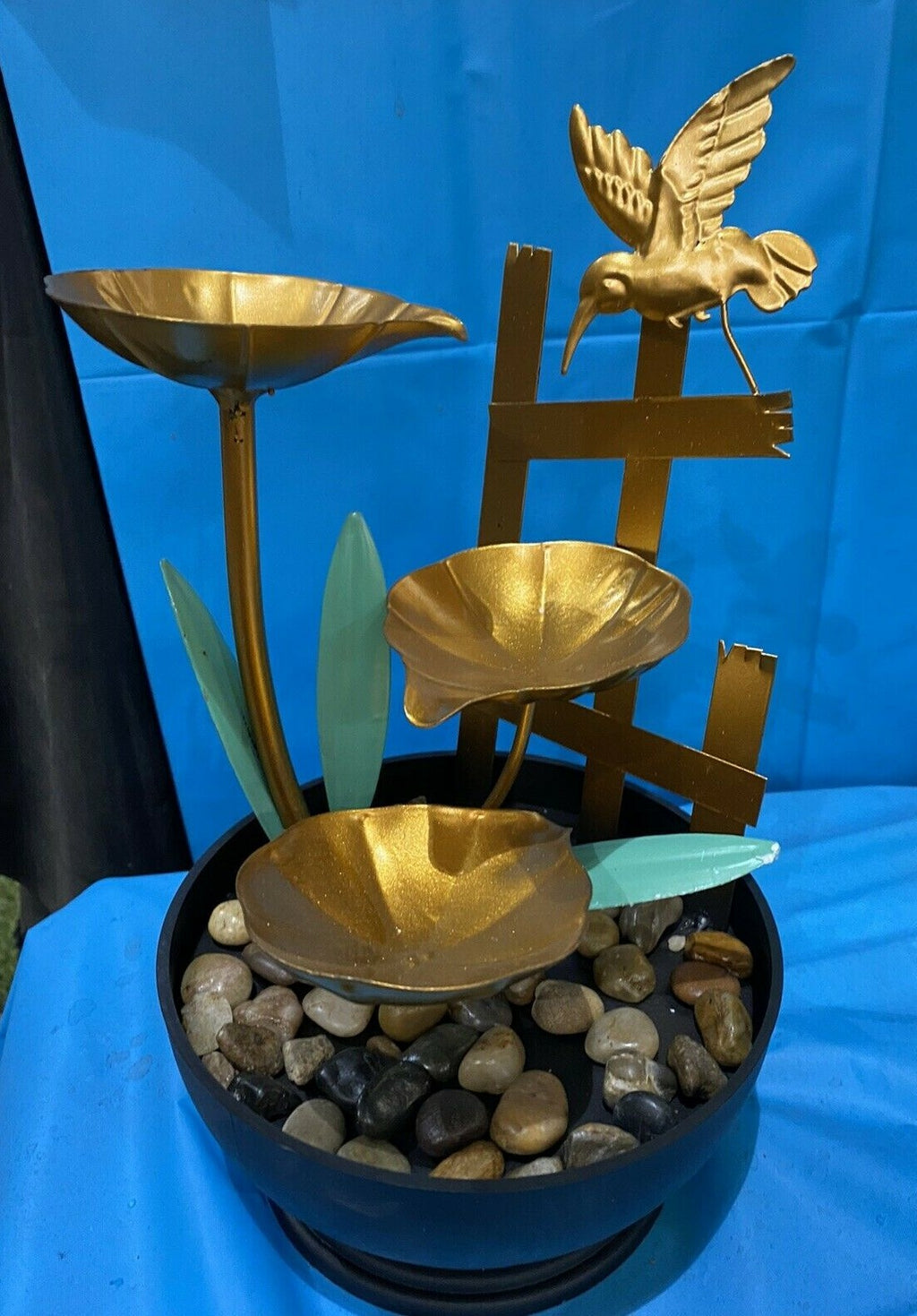 Hummingbird Garden indoor / Outdoor table top Water fountain feature Home Decor