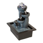 CURL DRIFT WATER FEATURE FOUNTAIN INDOOR OUTDOOR BENCH TOP HOME DECOR