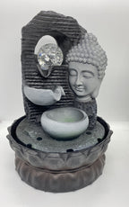 BUDDHA DRIFT WATER FEATURE FOUNTAIN INDOOR OUTDOOR BENCH TOP HOME DECOR