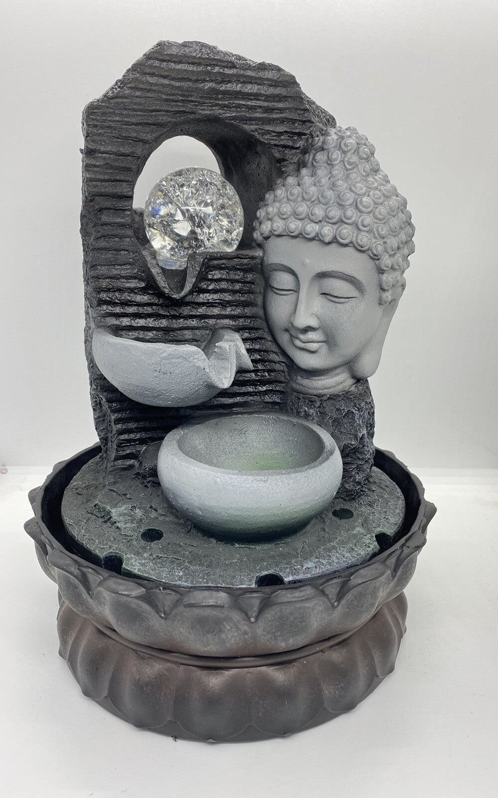 BUDDHA DRIFT WATER FEATURE FOUNTAIN INDOOR OUTDOOR BENCH TOP HOME DECOR
